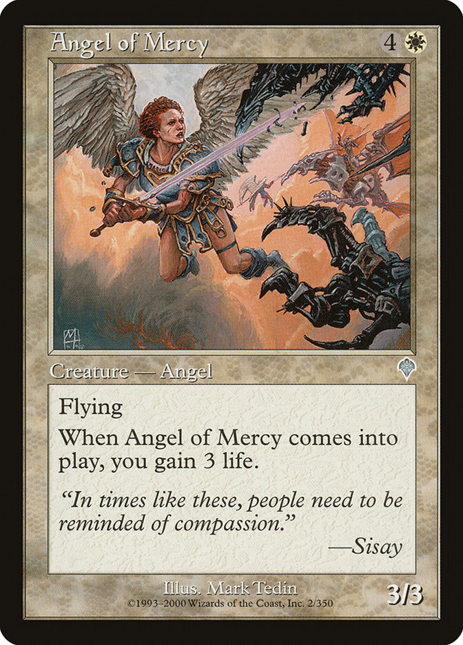 MTG Magic the Gathering Angel of Mercy (2/356) Invasion MP