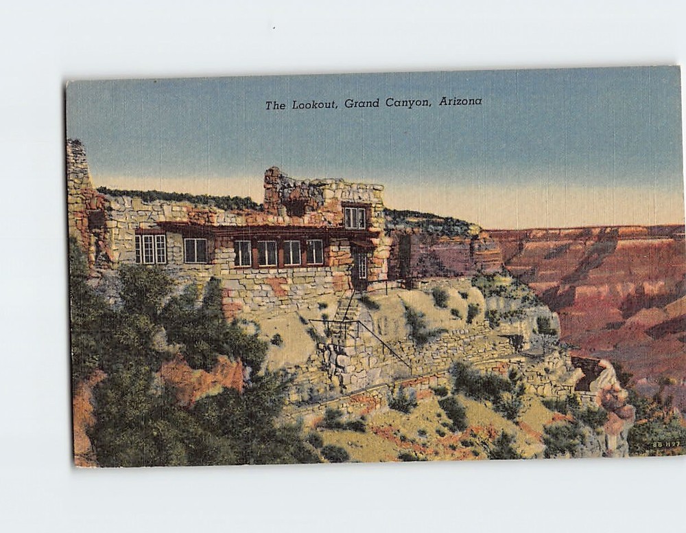 Postcard The Lookout Grand Canyon Arizona USA