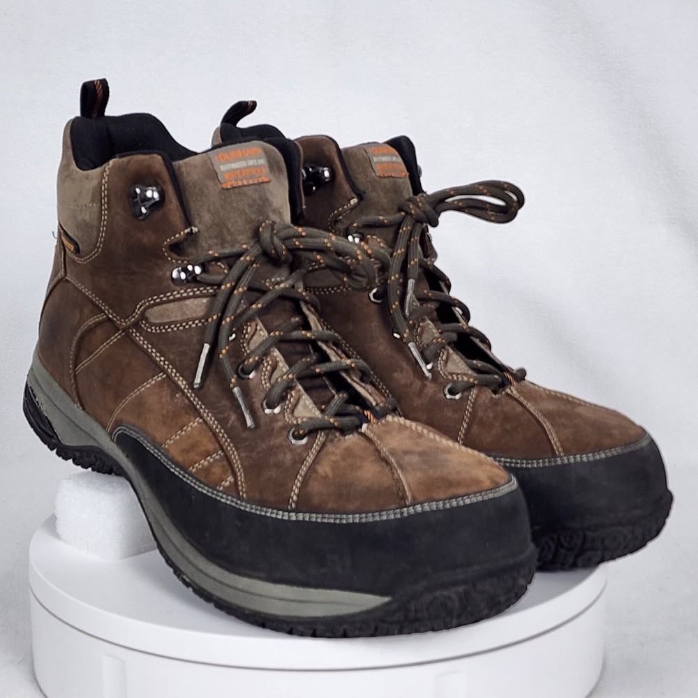 Dunham Lawrence Brown Leather Waterproof Boots New Balance Men's 15M