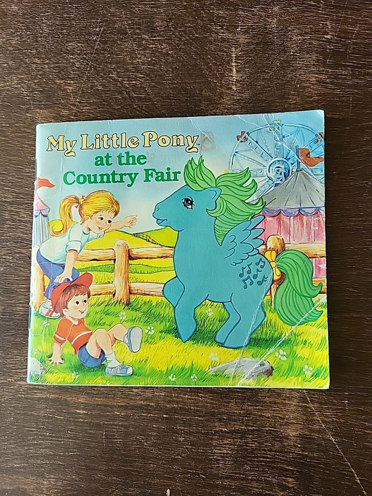 My Little Pony 1984-At the County Fair Book Applejack Blossom Medley Peachy
