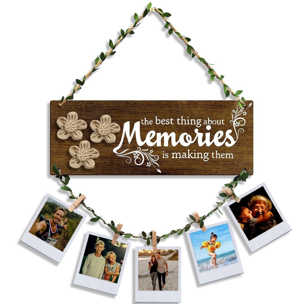 Memories Wall Hanging Photo Frames For Unique Home Decor Photo Hanging Clips