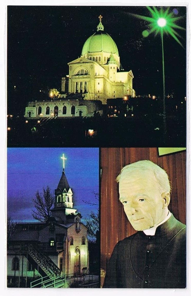 Quebec Laminated Postcard RPPC St Joseph's Oratory Multi View