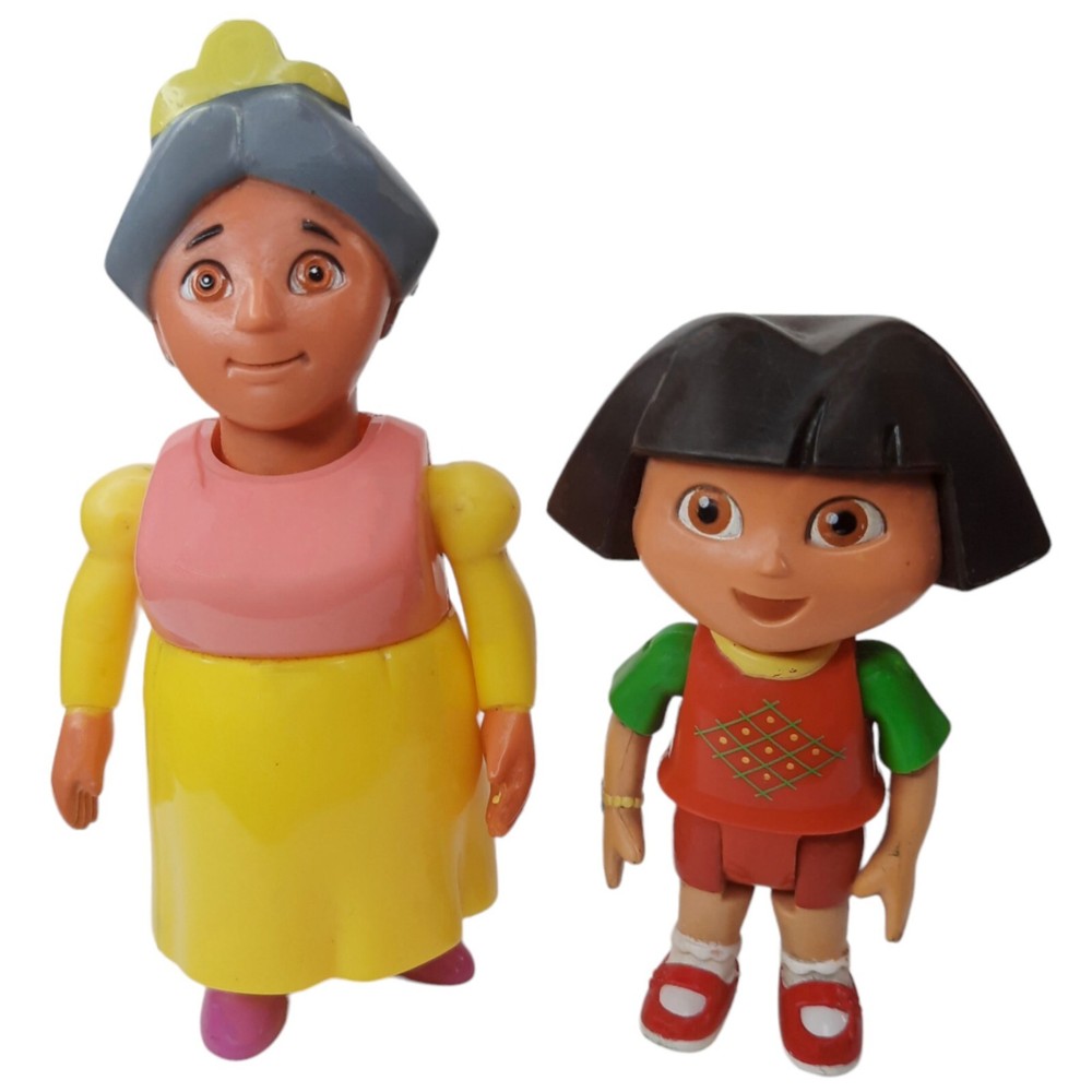 Dora the Explorer Family Figure Lot Fisher-Price Christmas Grandma Abuela VTG.-image