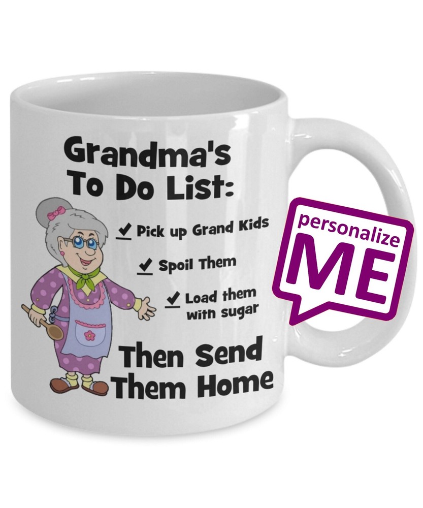 Grandma Mug To Do List Coffee Mug Mothers Day Add Your Own Personalization