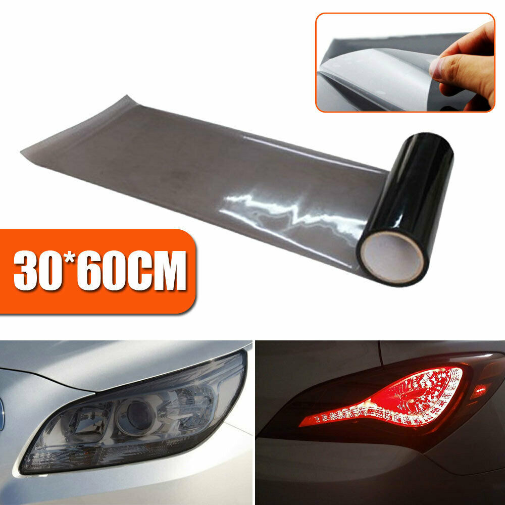30x60cm Car Smoke Tint Film for Headlights Taillights Fog Lights