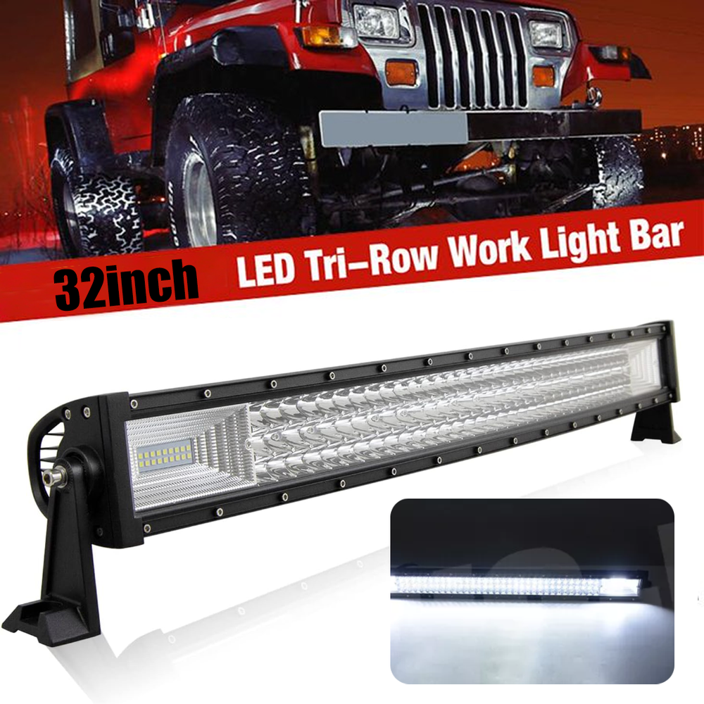 32-Inch 3500W LED Light Bar Spot Flood Combo for Offroad Trucks