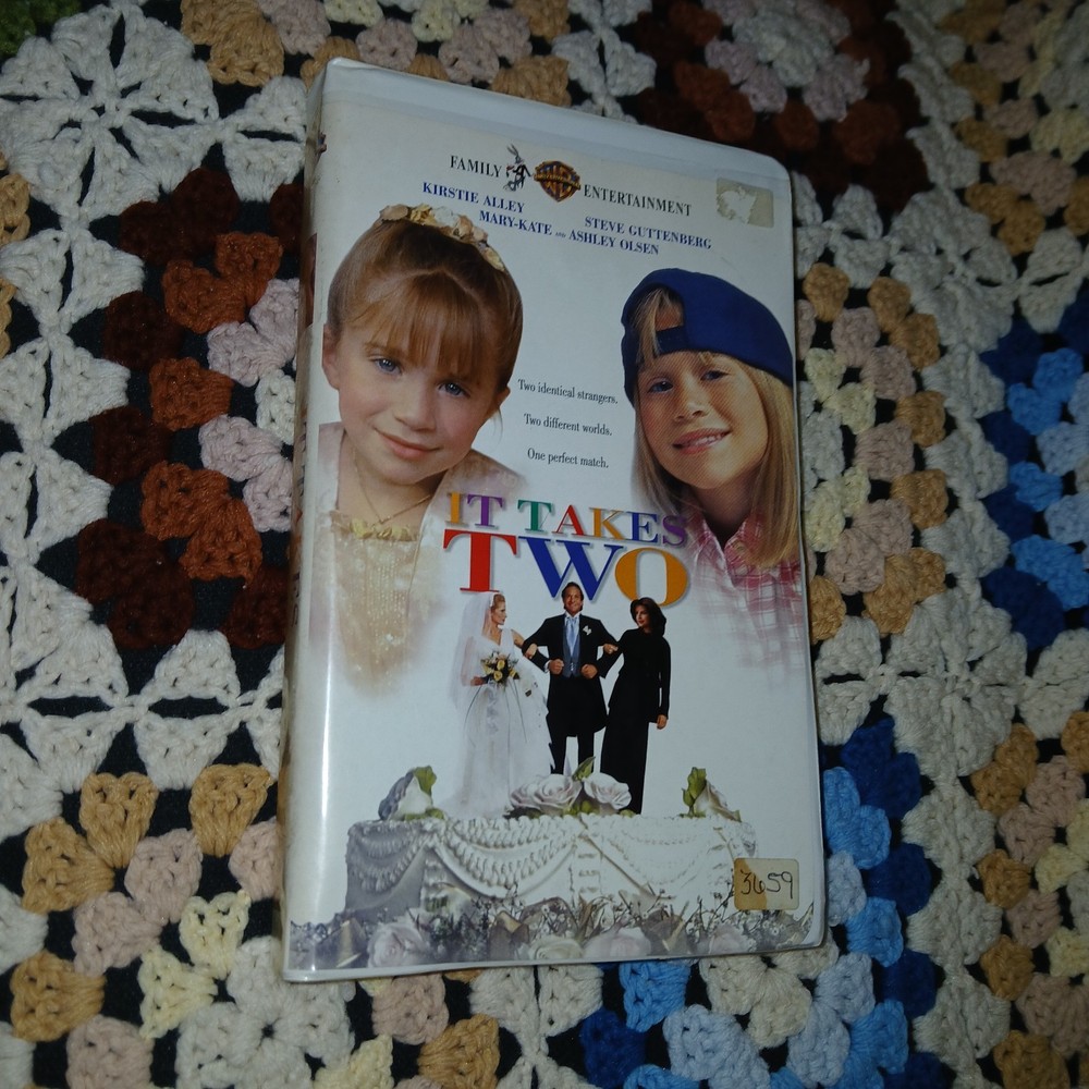 It Takes Two 1996 VHS Movie by Mary-Kate & Ashley Olsen Clamshell Case