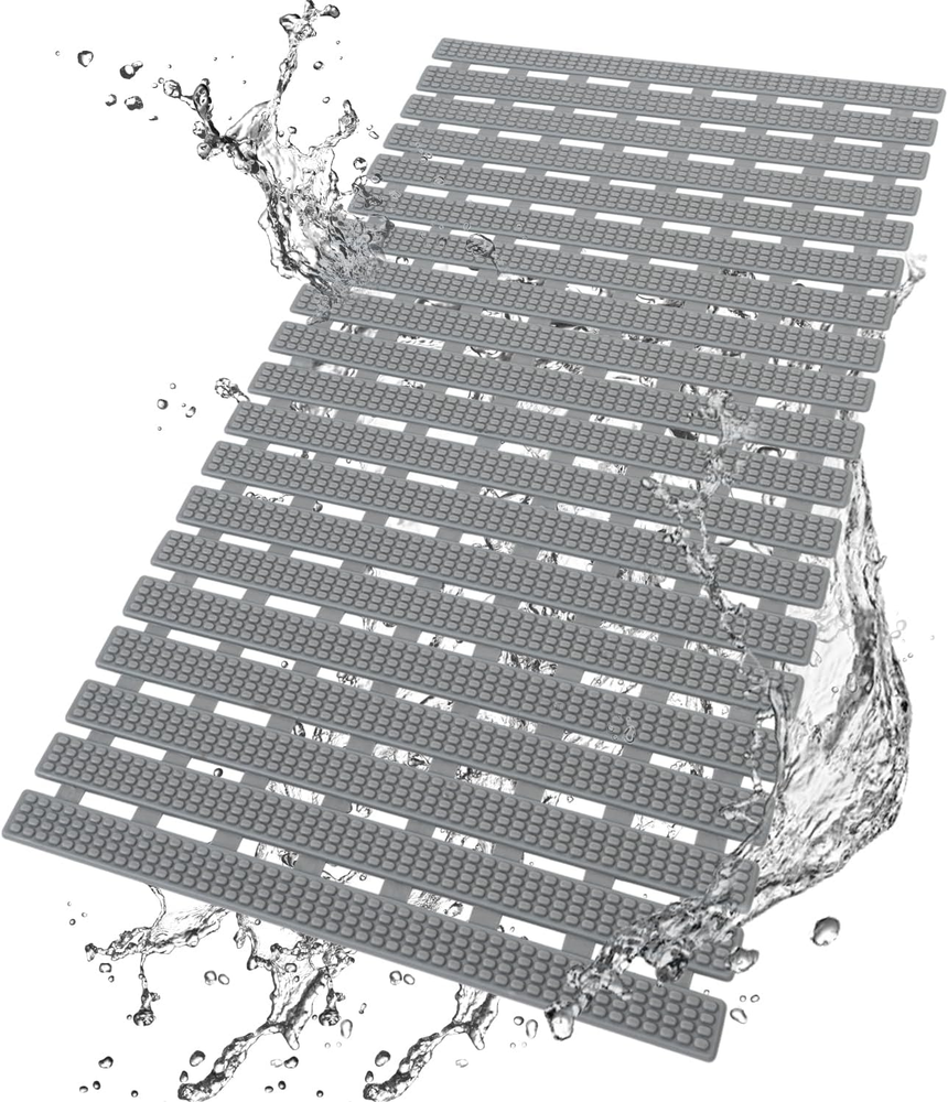 Shower And Bathtub Mat Non Slip 27x15 Inch Bath Mat For Tub Quick Drain Bath Tub