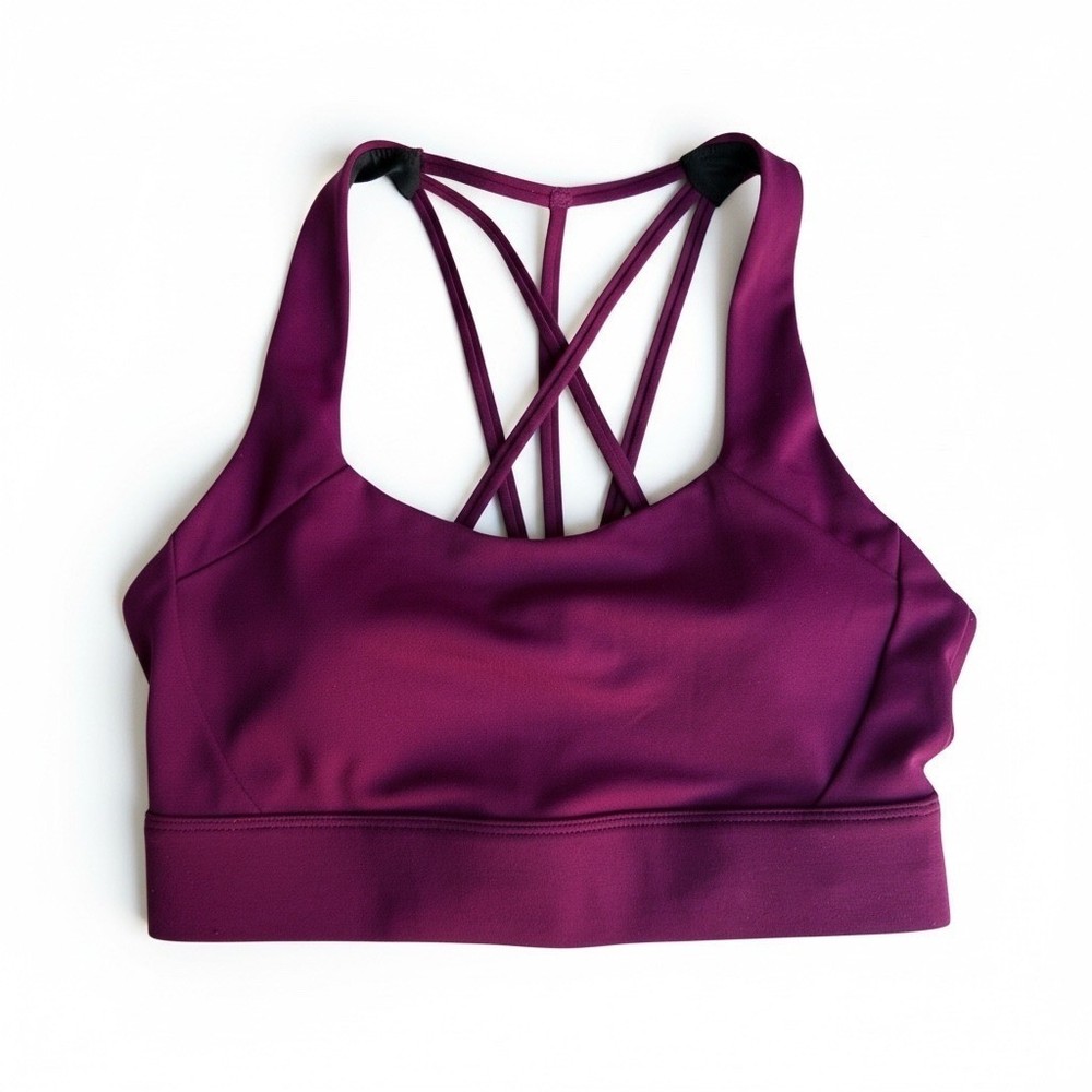 Zyia Active Light n Tight Sports Bra Cranberry Size S
