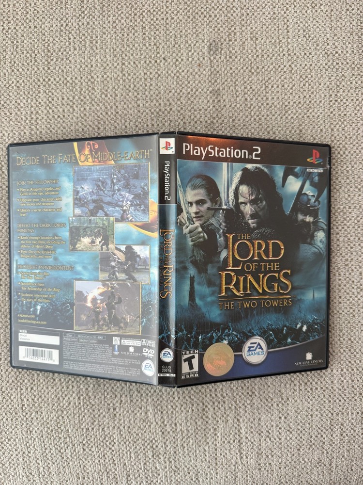 Lord Of The Rings: 2 Towers / Game - Sony PlayStation 2 CIB Complete