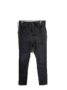Time and Tru Womens Curvy Black High-Rise Skinny Jeans Size 8