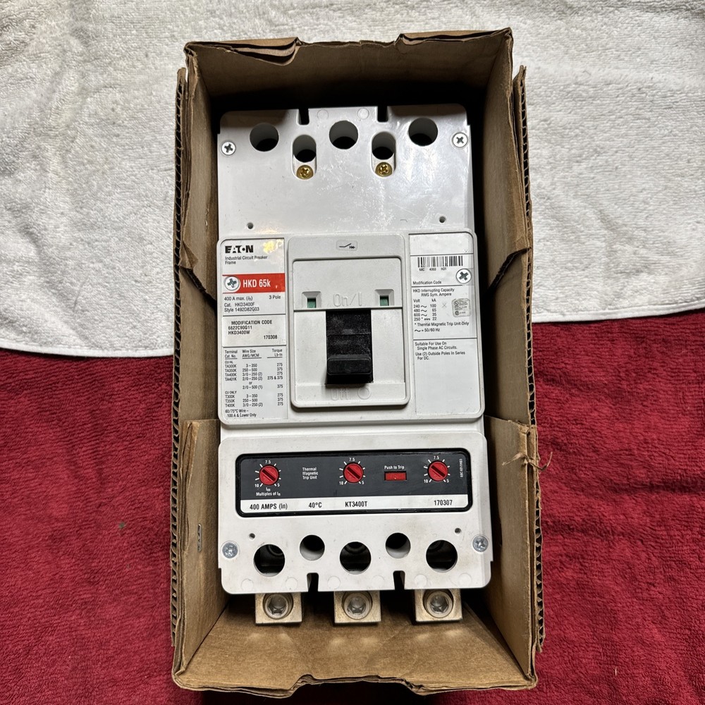 Eaton HKD3400W 3 Pole Circuit Breaker