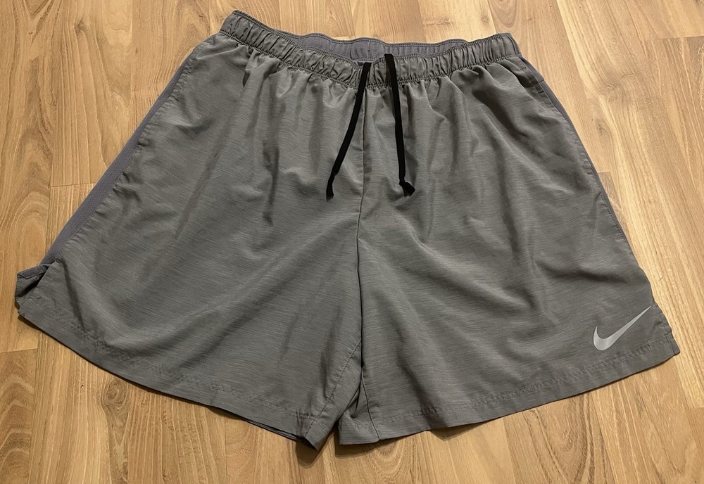 Nike Mens Dri-Fit Gray Lined Athletic Shorts Xxl