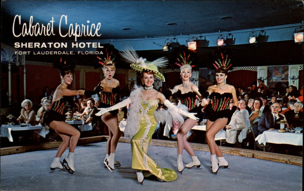 Sheraton Hotel Fort Lauderdale Florida Cabaret Caprice ~ postcard  sku553