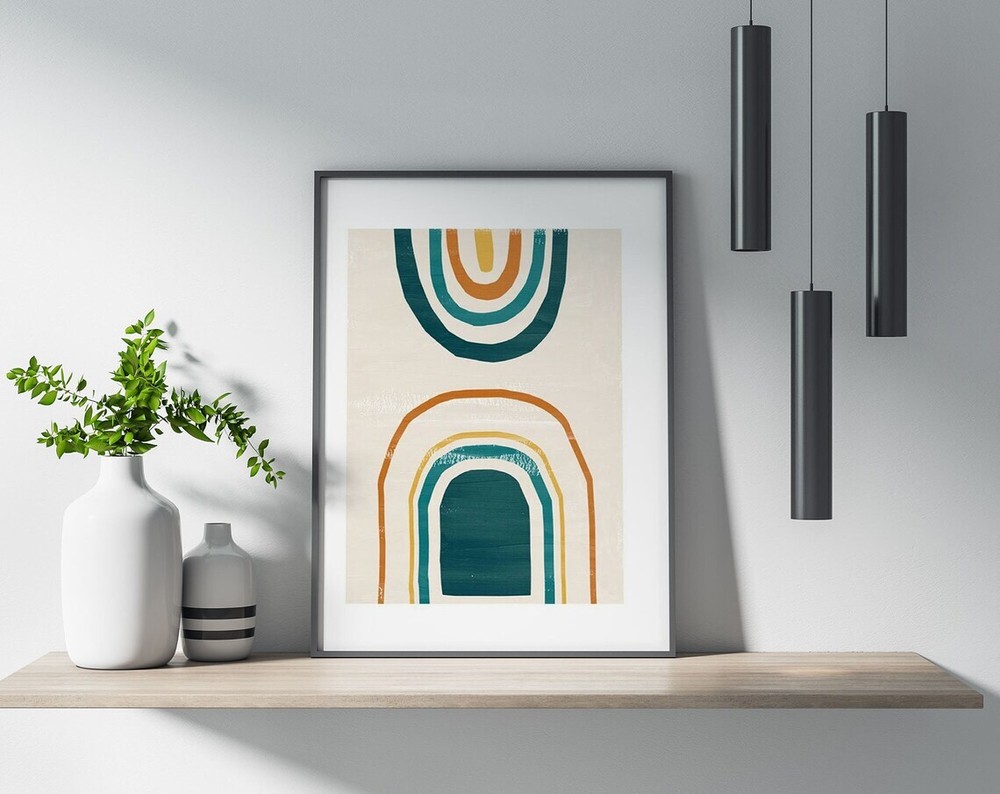 Color Tunnels Minimalistic Poster Premium Quality Choose your Size