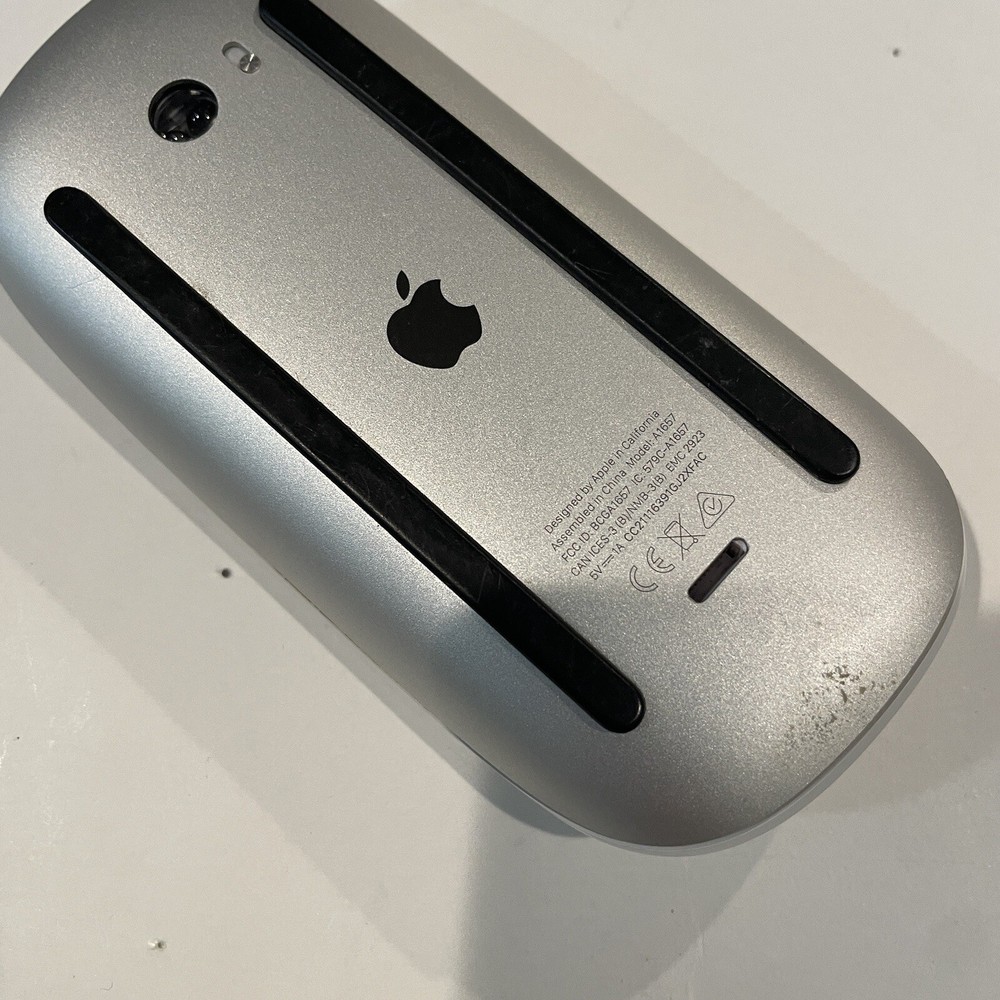 Apple Magic Mouse Wireless Bluetooth Rechargeable White Parts or Repair Only AS IS Condition