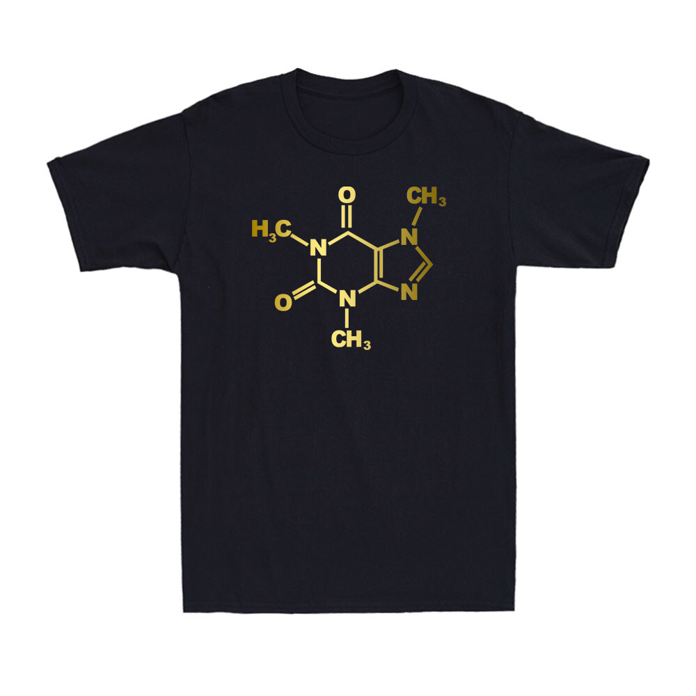 Caffeine Molecule Science Gamer Nerd Geek Science Funny Novelty Men's T-Shirt