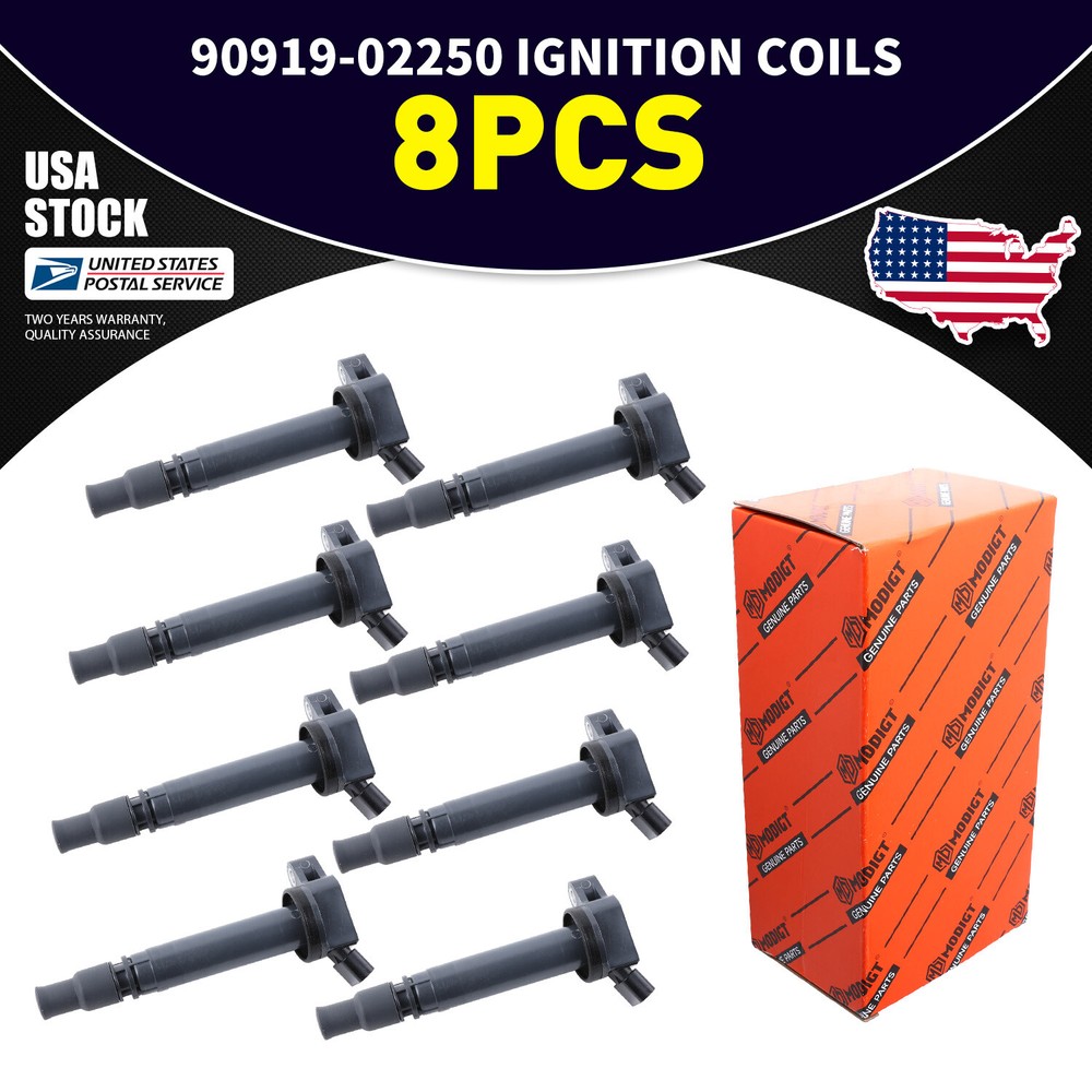Ignition Coils OEM 8X 90919-02250 High Performance For Lexus GS300 2006-2015