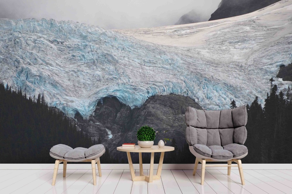3D Snow Mountain Forest Landscape Wall Murals Wallpaper Murals Wall Sticker