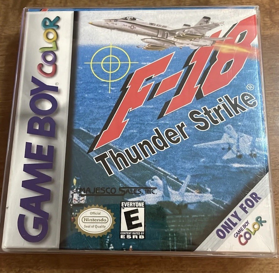 F-18 Thunder Strike Game Boy Color Cartridge