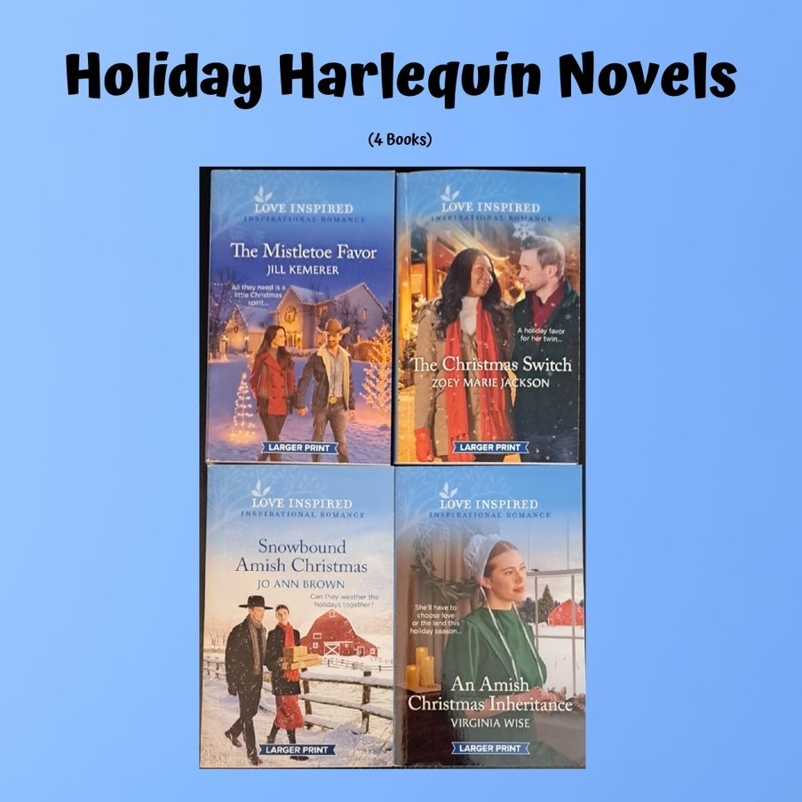 4 Holiday Christian LOVE INSPIRED Harlequin Inspirational Romance Novels
