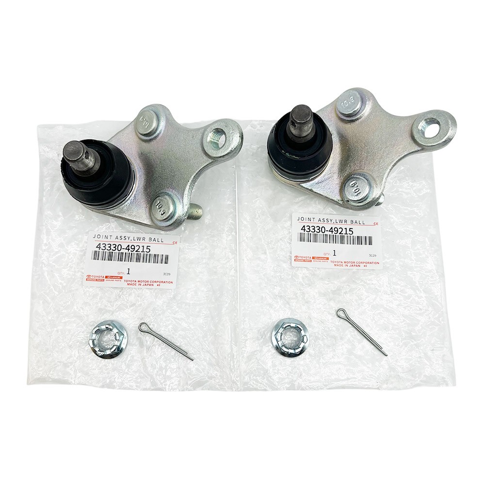 Toyota Genuine Suspension Ball Joint, Front Lower LH & RH Set OEM 43330-49215 US