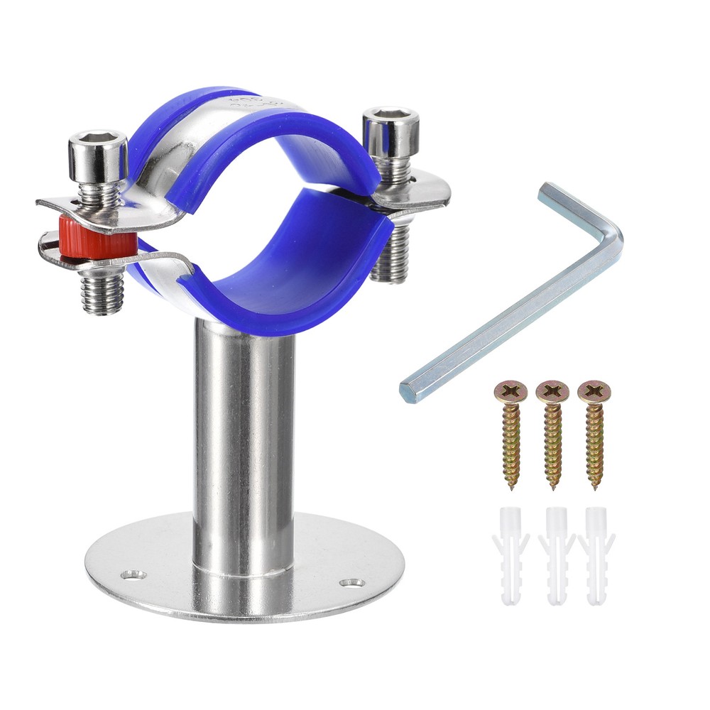 Adjustable Pipe Support Bracket Clamp Strap for 38-40mm Pipes, Durable Pipe Holder for Secure Installation and Versatile Use