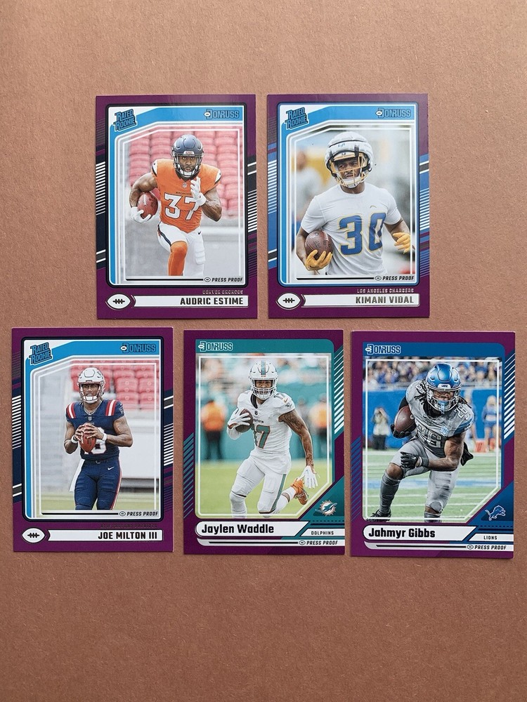 Donruss Football 2024 Purple Press Proof Lot