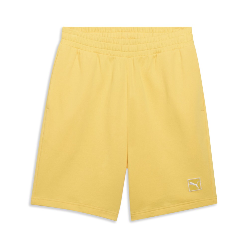 PUMA Essentials Elevated 9 Inch Shorts Mens Yellow Casual Athletic Bottoms 68473