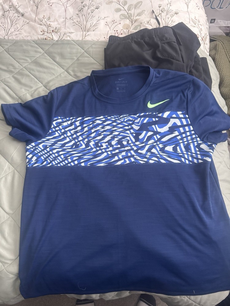 Nike Dri-fit Men’s T Shirt In Blue Size XL