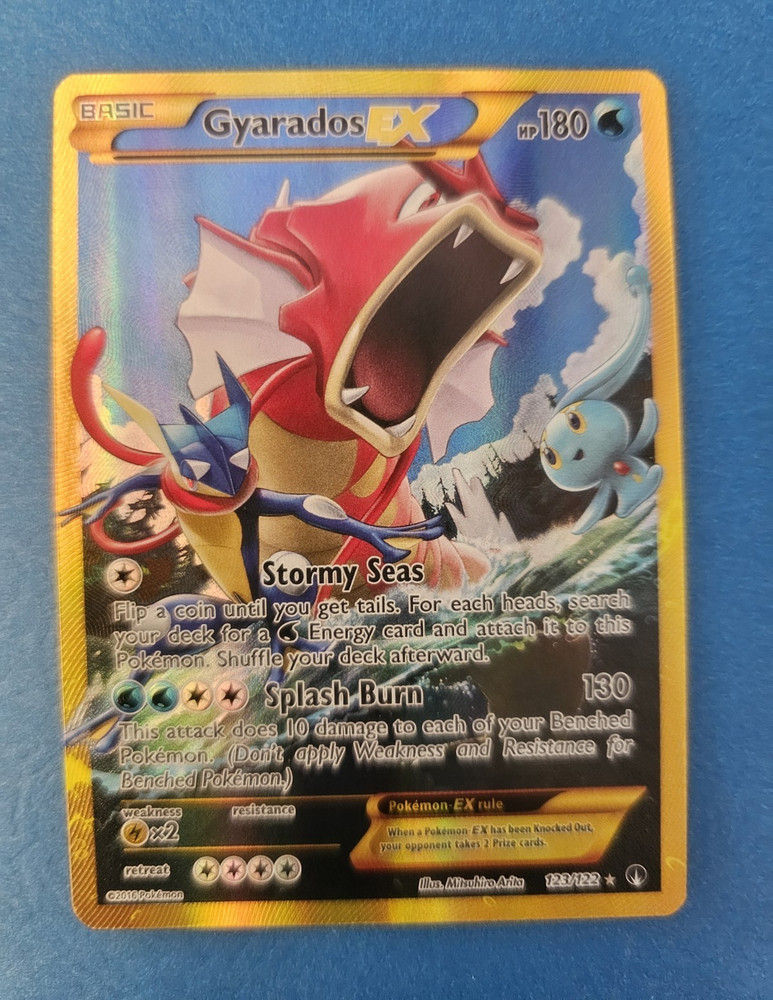 The Pokémon Company Gyarados EX Secret Rare Full Art Holo Breakpoint 123/122 EN