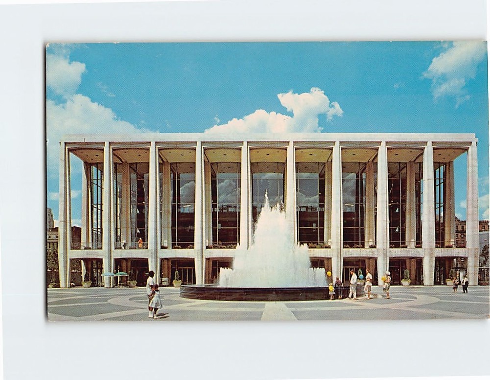 Postcard Philharmonic Hall Lincoln Center For The Performing Arts New York USA