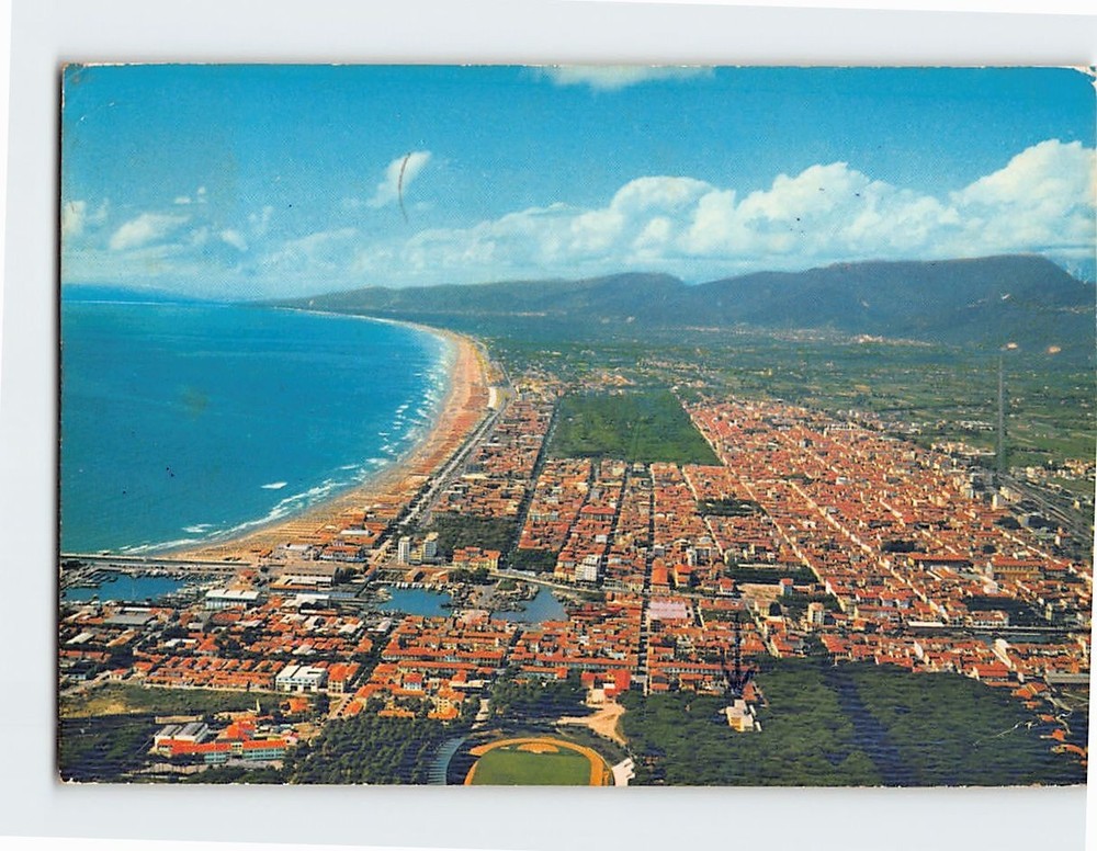 Postcard Aerial View Viareggio Italy