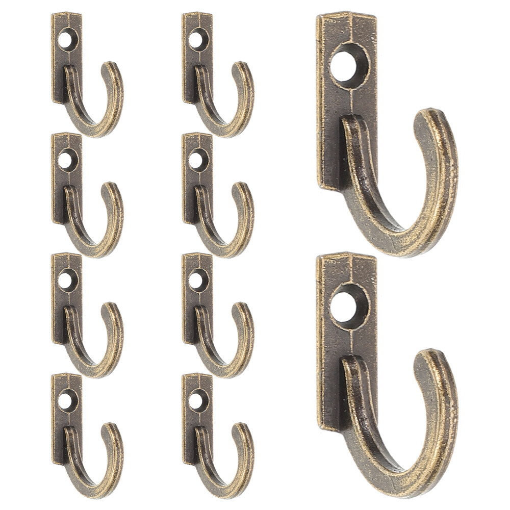 10 PCS Adhesive Hat Hooks for Wall Clothes Racks Heavy Duty