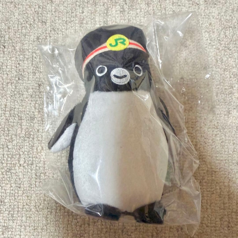Suica Penguin Station Staff Mascot Plush Key Chain Included JR Japan NEW FS JP