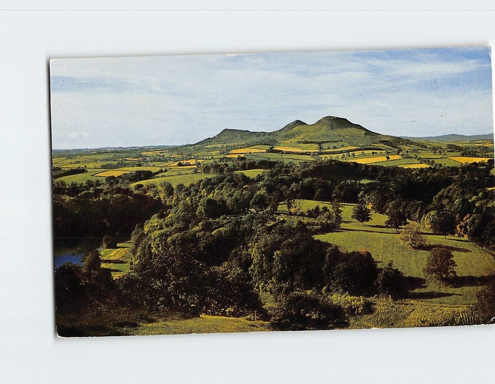 Postcard The Eildon Hills from Bemersyde Scotland
