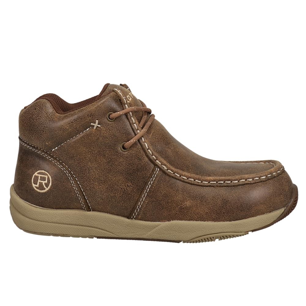 Men's Brown Clearcut Chukka Ankle Boots with Round Toe