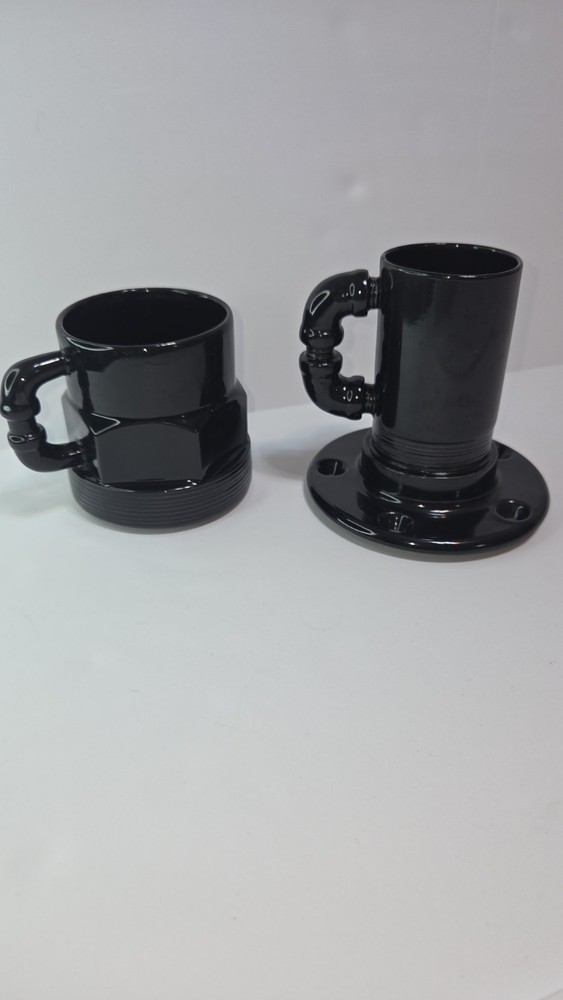 Vintage Jackson Boone, Plumbers Nightmare Industrial Mugs Set Of 2