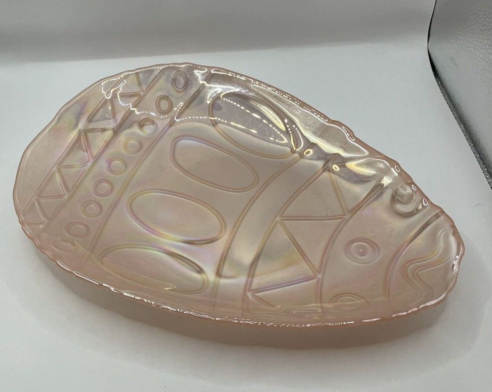 Akcam Luminescent Easter Egg Plate Hand Made in Turkey Pink 11