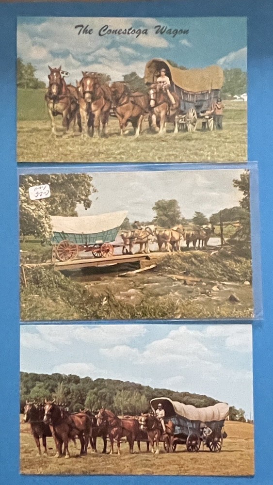Lancaster County Pennsylvania PA Postcard Lot Conestoga Wagon Farm c1960's