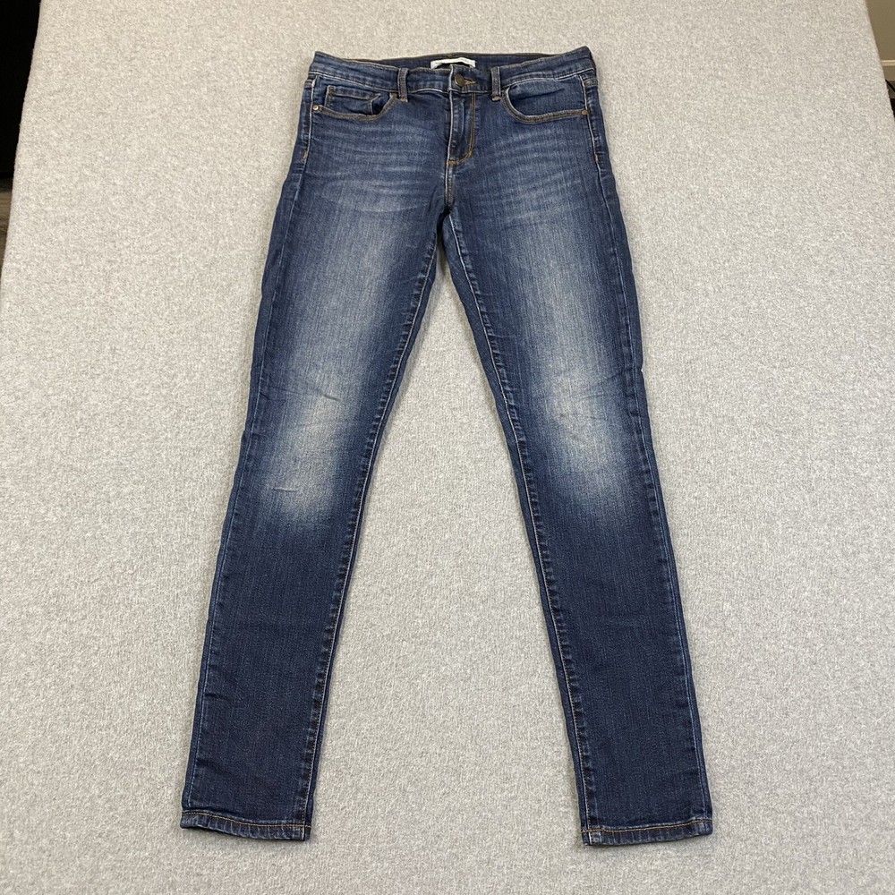 Banana Republic Jeans Womens 28x29 Skinny Dark Wash Premium Denim Stretch Preppy