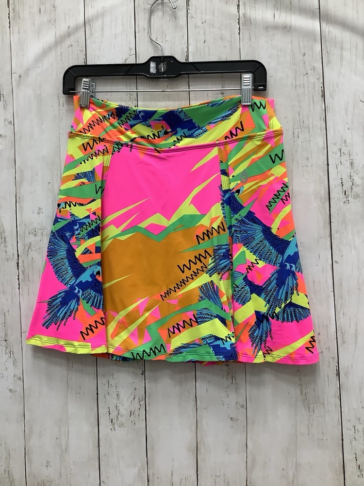 Dona Jo Women's Ultimate Athletic Skort - Abstract Bird Print Tennis Golf Skirt