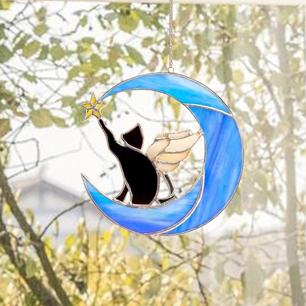 Sun Catchers Stained Glass Stained Glass Window Hangings Acrylic Home Decoration