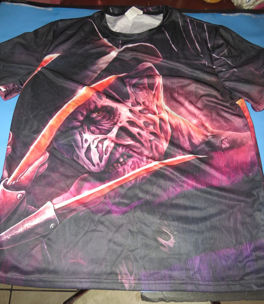Freddy Krueger-Nightmare on Elm Street T-Shirt-Mens Adult Medium-Horror Movie