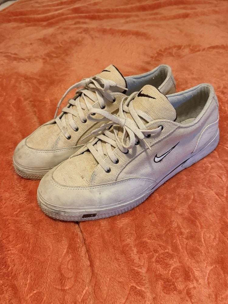 VTG 1998 Nike GTS Challenge Court Canvas Tweed Shoes Men's Size 15 90s Retro Sneakers