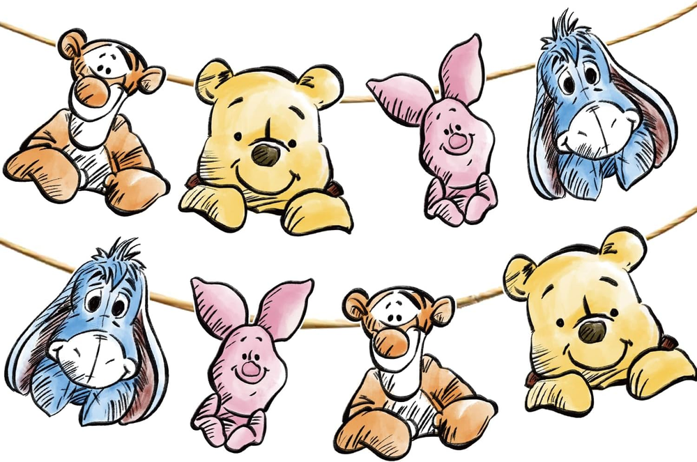 Cute Bear Baby Shower Birthday Party Decoration Banner