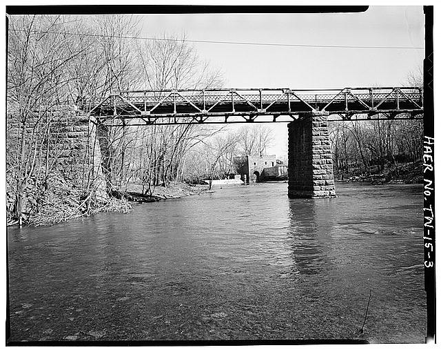 3. VIEW NORTH TRUSS, LOOKING EAST - Newsom's Mill Bridge, Spanning Harpeth