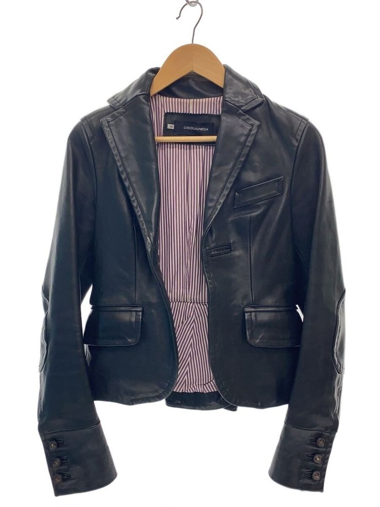 Dsquared2 Leather Jacket Blouson/40/Leather/Blk// 21001
