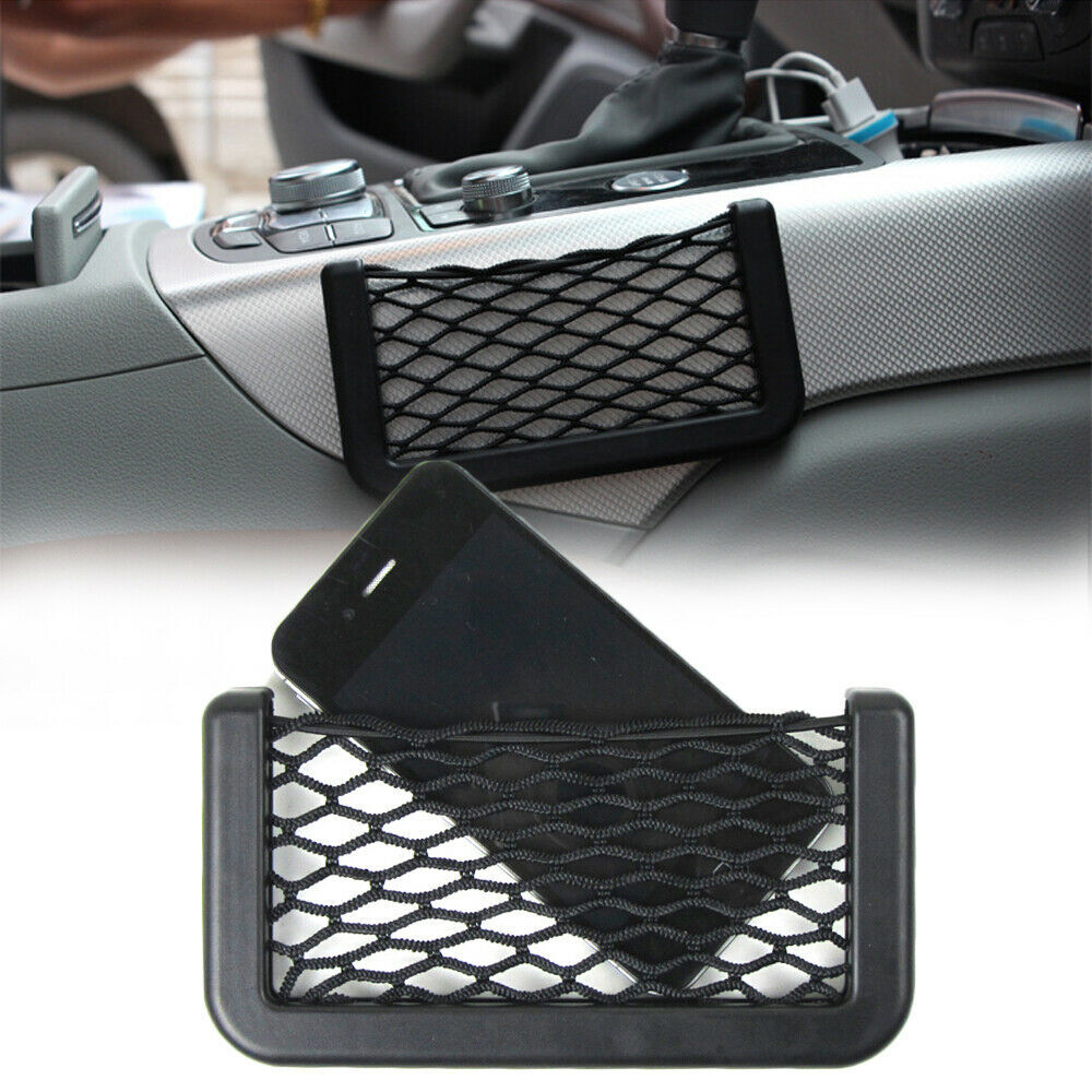 2x Universal Car Storage Phone Holder Interior Body Edge Elastic Net Accessories