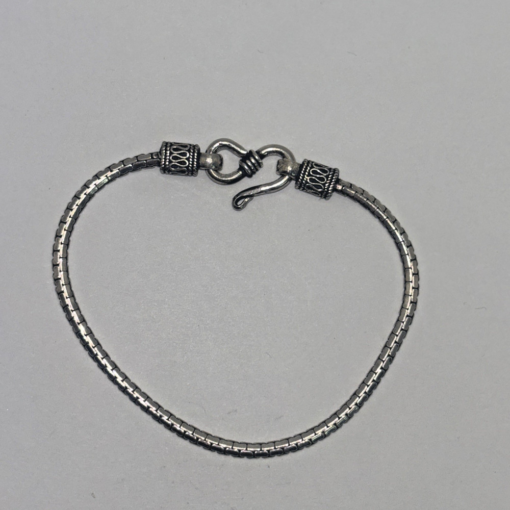 Solid .925 Sterling Silver 6.5 in. Custom Link Bracelet